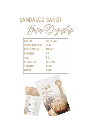 Sandaloz Sakızı 100 Gr Tane Sandaloz Sakızı, Doğal Reçine, Bitkisel Ürün