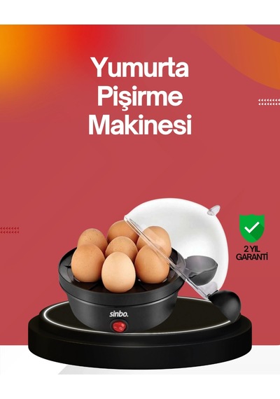 Hubrendy Tekno 7 Yumurtalık Buharlı Yumurta Pişirme Cihazı Otomatik Kapanma Özellikli