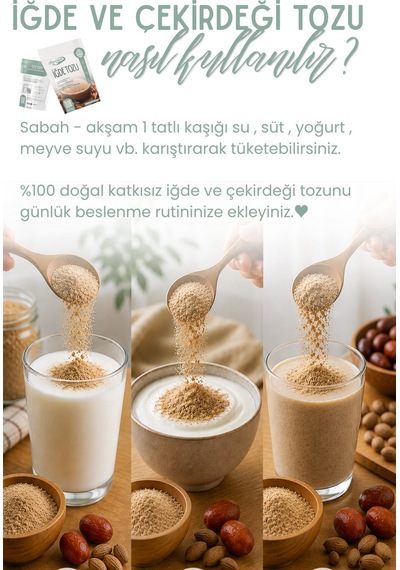150 Gr Iğde Ve Çekirdeği Tozu Iğde Unu % 100 Doğal Günlük Taze Öğütülür