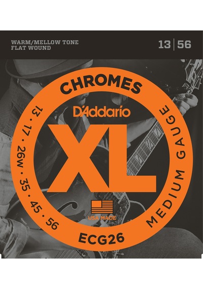 Daddarıo Ecg26 Elektro Gitar Teli, Chromes, 13-56, Medıum Gauge,