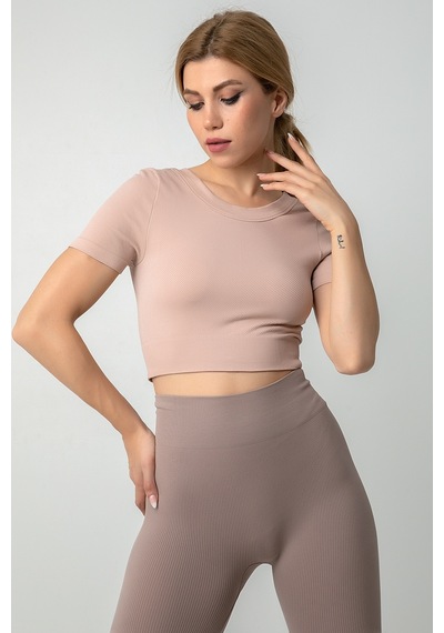 Doremi Dikişsiz Kısa Spor Üst-22621 001