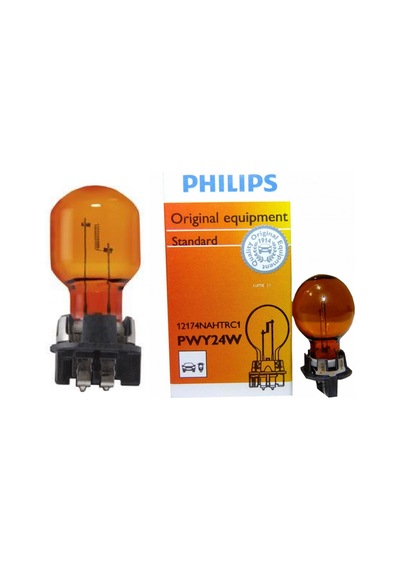 Philips Uyumlu 12v Sinyal Ampulü Turuncu Soket Pwy24w 12182htrc1 amber