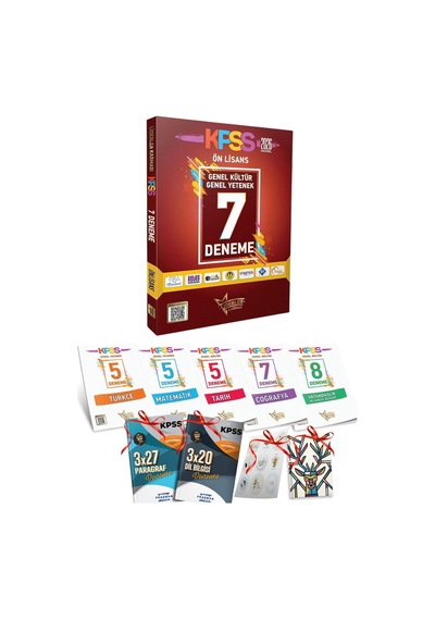 2026 Önlisans Kpss 7 Farklı Yayın 7 Deneme Ve 7 Branş Denemesi Toplam 43 Deneme Set Liderler Karması