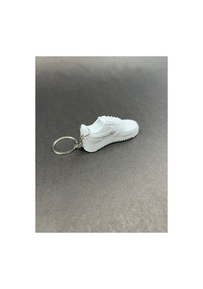 3d Baskı Anahtarlık Sneaker Modeli Spor Ayakkabı Tasarımı Beyaz Beyaz
