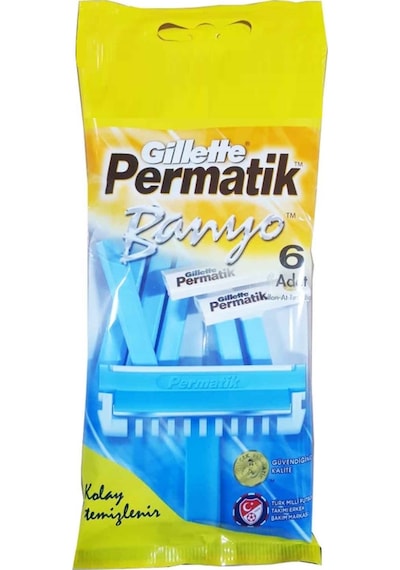 Gillette Permatik Banyo Tıraş Bıçağı 6'lı