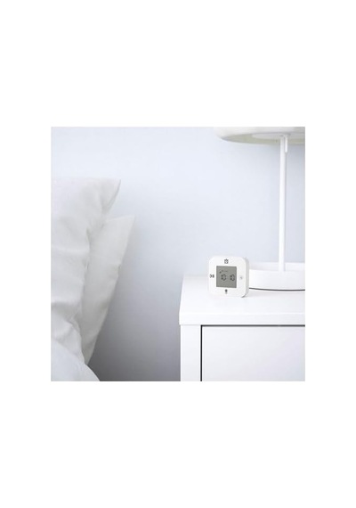Ikea 4 Fonksiyonlu Masa Saati Beyaz Renk Saat/termometre/alarm/zamanlayıcı