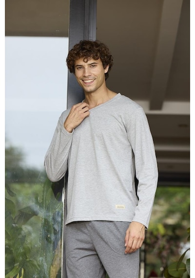 Kly 9135 V Yaka Erkek Pijama Takım 001