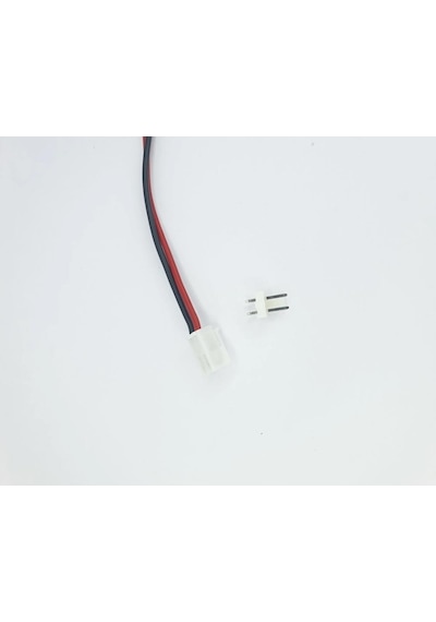 Sanec 3,96mm Kilitli 2 Pin Kablolu Konnektör Takım 20cm - 0,50mm - Çift Taraflı