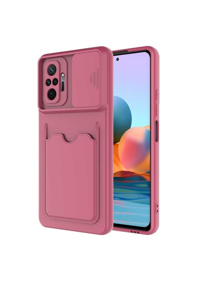Xiaomi Redmi Note 10 Pro Kılıf Zore Kartix Kartlık Bölmeli Kılıf