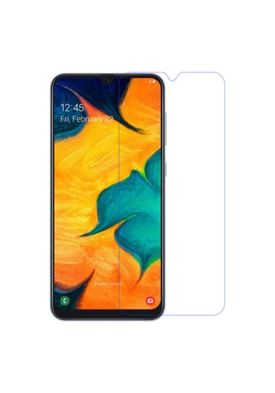 Samsung Uyumlu Galaxy A30S Arka Kapak Silikon Kılıf + Temperli Cam Ekran Koruyucu