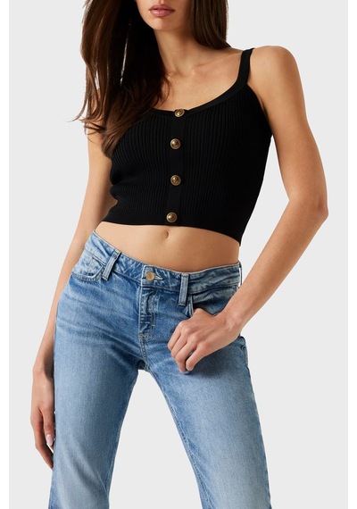 Guess Bayan Top W5yr10 Z0130 Jblk Siyah Siyah