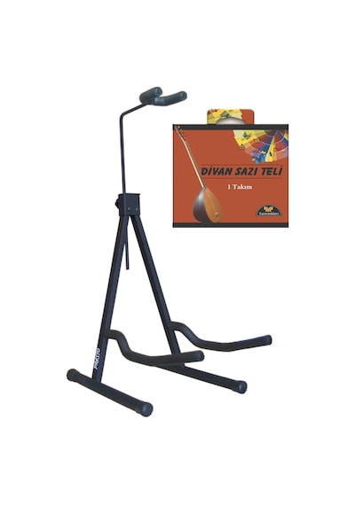 Presto Divan Saz / Bağlama Standı Sehpası ve Yurtrenleri Tel Takı