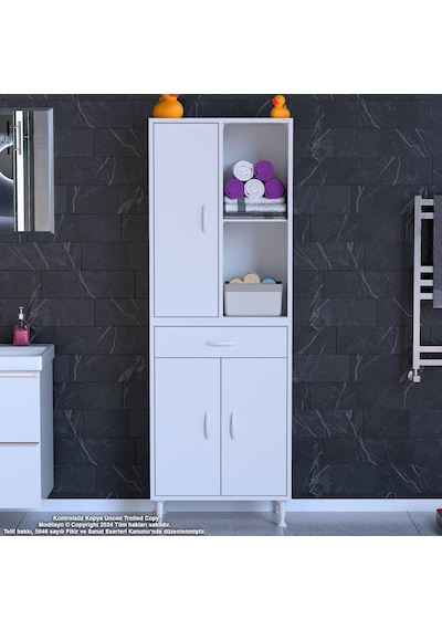 Eliusta Vellum Beyaz Dolap 60x173x32,5 Cm Ebatlarında Çok Fonksiyonlu 60 Cm Genişlikte Banyo Dolabı Beyaz Eliusta Vellum Beyaz Dolap 60x173x32,5 Cm Ebatlarında Çok Fonksiyonlu 60 Cm Genişlikte Banyo Dolabı Beyaz