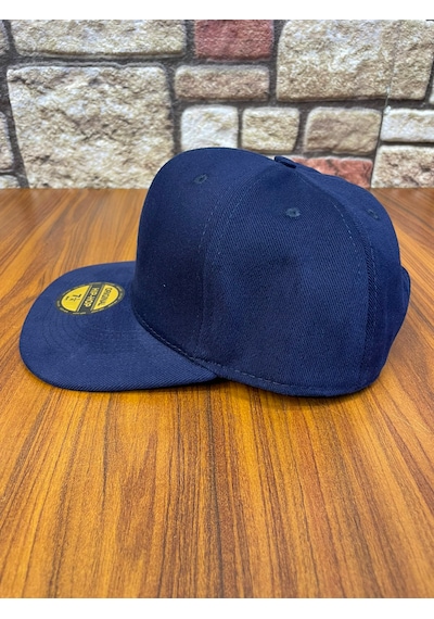 Hamze Hip Hop Snapback Rapper Basic Gabardin Cap Şapka Lacivert