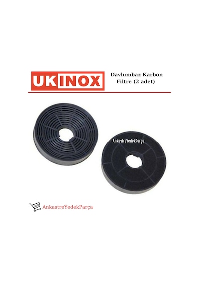 Ukinox Uyumlu Davlumbaz Karbon Filtre Bacasız Kullanım Kömür - 499667501