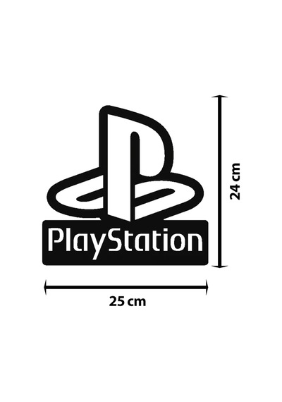 Playstation Dekoratif Led Aydınlatma Siyah Çok Renkli