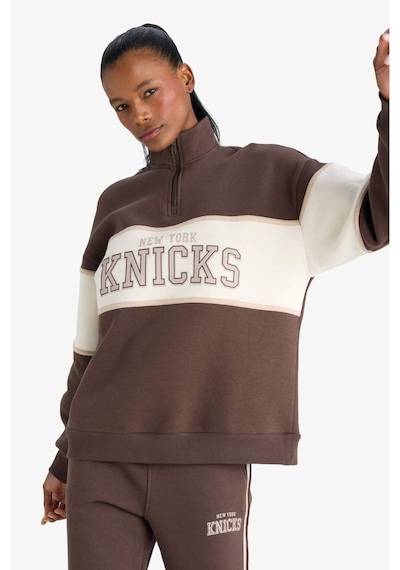 Defacto Defactofit Nba New York Knicks Oversize Fit Yarım Fermuarlı Sporcu Sweatshirt E9693ax25aubn335 Kahve Defacto Defactofit Nba New York Knicks Oversize Fit Yarım Fermuarlı Sporcu Sweatshirt E9693ax25aubn335 Kahve