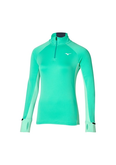 Mizuno Warmalite Kadın Yarım Fermuarlı Sweatshirt Yeşil
