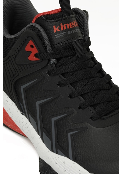 Kinetix Harger Pu 5pr Siyah Unisex Basketbol Ayakkabısı Siyah-kırmızı