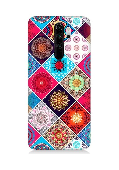 Xiaomi Redmi Note 8 Pro Uyumlu Silikon Kılıf Pitikare Mandala Desenler