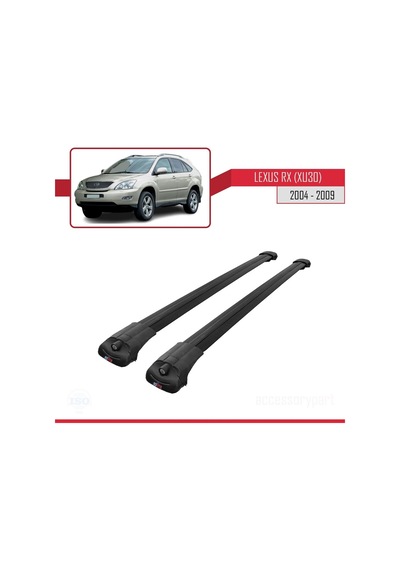 Lexus Rx Xu30 2004-2009 Arası İle Uyumlu Ace-1 Ara Atkı Tavan Barı Siyah