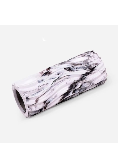 Gymo Pro Series Cloudy Wavy Foam Roller Pilates Masaj Rulosu Siyah Siyah