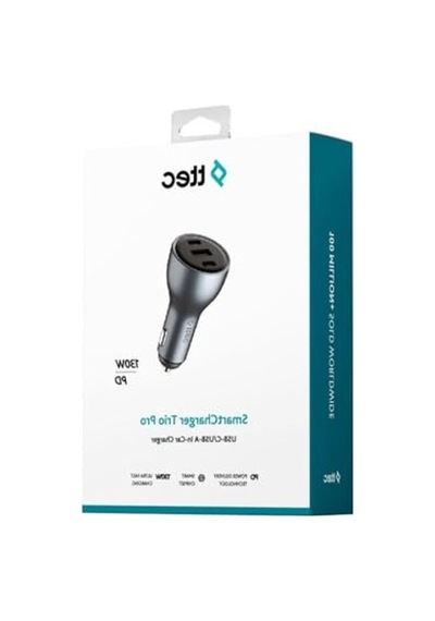 130w Araç Hızlı Şarj Aleti, 2 Usb-c + Usb-a Portlu Kullanım