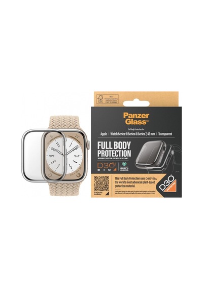 Panzerglass Full Body Apple Watch Uyumlu Series 9 With D3o 45mm Transparent
