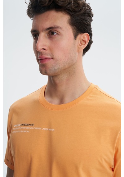 AR-MA Arma Erkek Regular Fit Süprem Penye Bisiklet Yaka Tişört Y27344407401 Pembe