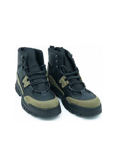 +7 Cm Boy Uzatan Gizli Topuklu Army Tarz Bilek Boy Erkek Bot 001
