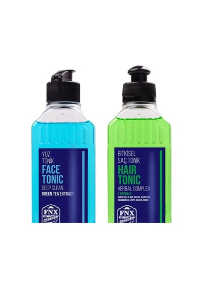 FNX Yüz Temizleme Toniği 250 Ml + Bitkisel Saç Toniği 250 Ml