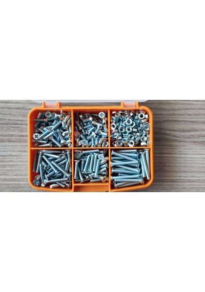 M4 Yhb Vida Somun Seti-480 Adet-metrik 4mm-boy 10-15-20-25-30 Mm