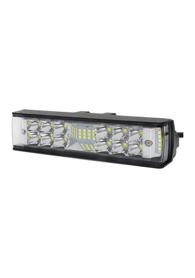 Beyaz Led Sarı Çakarlı Off Road Sis Panjur Farı Çalışma Lambası 34 Led 12v