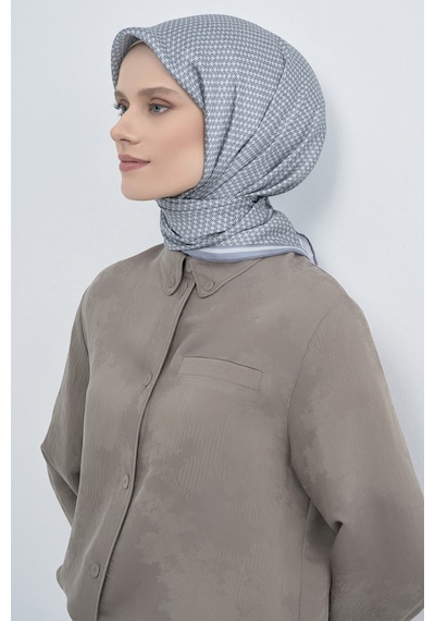 Armine Saf İpek Sura Eşarp-2026 İlkbahar-yaz- 952800d Gri