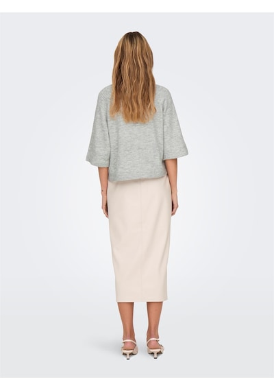 Only Onlsımonı 3/4 Pullover Knt Noos Kadın Gray Kazak - 15333199 Gray