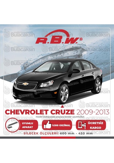 RBW Chevrolet Cruze 2009 - 2013 Ön Muz Silecek Takım