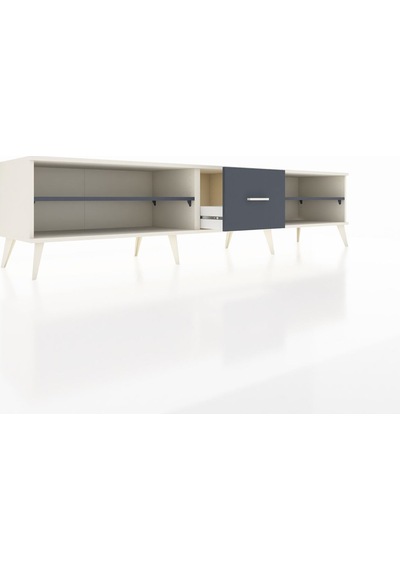 Hyperion Tv Ünitesi 2 Raflı Tek Çekmeceli 220x44x51 Aytaşı-antrasit Antrasıt/antrasıt - Aytası Hyperion Tv Ünitesi 2 Raflı Tek Çekmeceli 220x44x51 Aytaşı-antrasit Antrasıt/antrasıt - Aytası