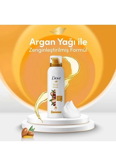 Dove Argan Yağı Duş Köpüğü 200 Ml X 3 Adet PKT.DOVE.039 Diğer