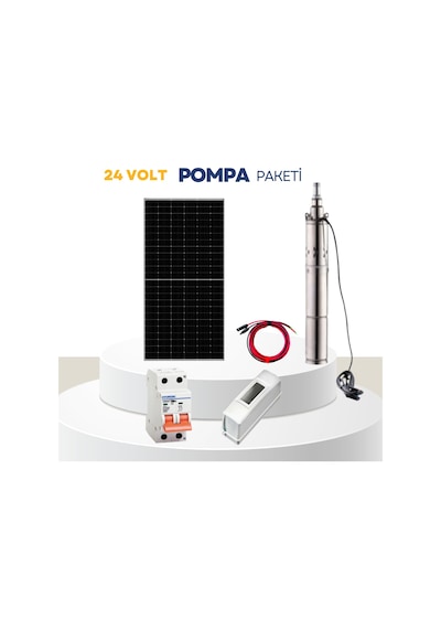 24 Volt Sulama Dalgıç Pompa Paketi