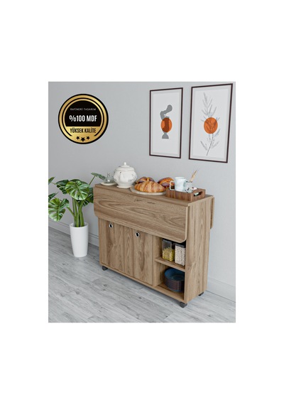 Yemek Masası Katlanabilir Mdf Kahverengi Yemek Masası Katlanabilir Mdf Kahverengi