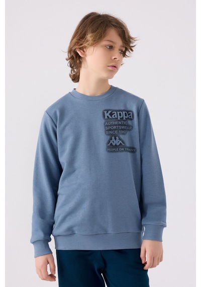 Kappa Erkek Çocuk Mavi Sweatshirt 5274-45416 Mavi
