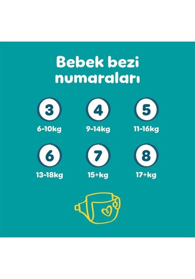 Prima 8 Beden Aktif Bebek Bezi Süper Paket 27 Adet 8 Numara