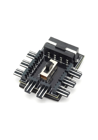 8 Port 2 Seviye PWM 12 V 4 Pin Molex IDE Fan Denetleyici Çoklayıcı