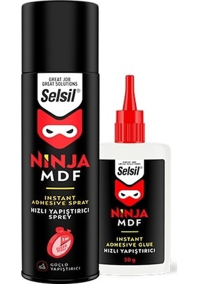 Selsil Ninja Hızlı Yapıştırıcı 400 Ml + 100 Gr Yapıştırıcı Ve Aktivatör Set 290 ML
