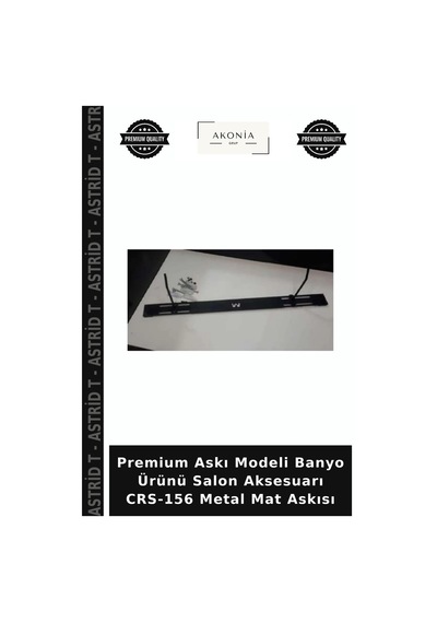 Premium Askı Modeli Banyo Ürünü Salon Aksesuarı Crs-156 Metal Mat Askısı Diğer