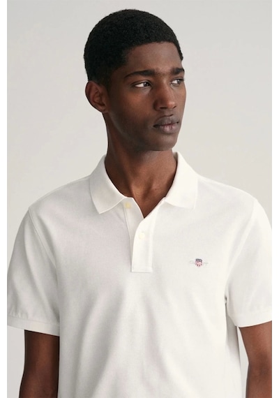 Gant Erkek Beyaz Regular Fit Logolu Polo Xxl Beyaz