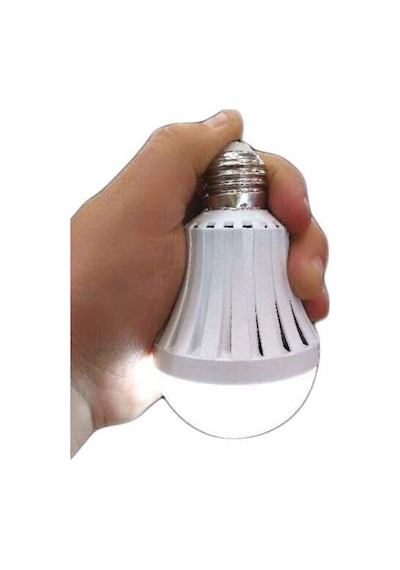 9w Şarjlı Led Ampül Beyaz Renk Beyaz