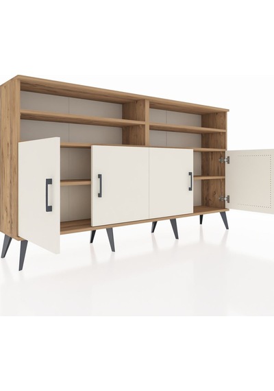 Arges Konsol 6 Raflı 4 Kapaklı 176x30x99 Çam-aytaşı/antrasit Çam-aytaşı/antrasit Arges Konsol 6 Raflı 4 Kapaklı 176x30x99 Çam-aytaşı/antrasit Çam-aytaşı/antrasit