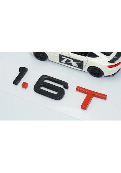 Dk Tuning 1.6 T Bagaj Siyah Kırmızı 3m Yazı Logo Audi İle Uyumlu