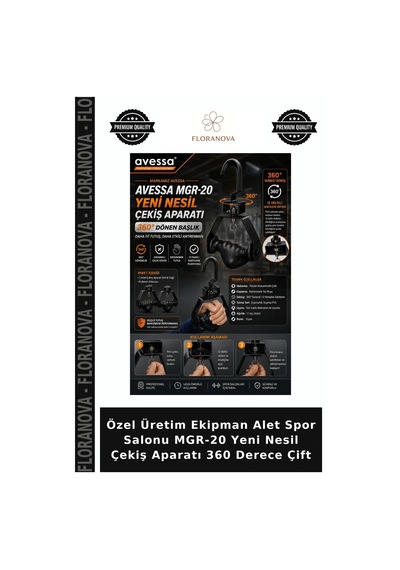 Özel Üretim Ekipman Alet Spor Salonu Mgr-20 Yeni Nesil Çekiş Aparatı 360 Derece Çift
